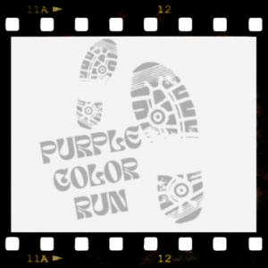 Purple Color Run film strip